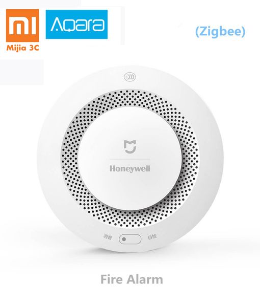 

xiaomi mijia honeywell fire alarm detector zigbee remote control audible and visual alarm notication work with mihome app