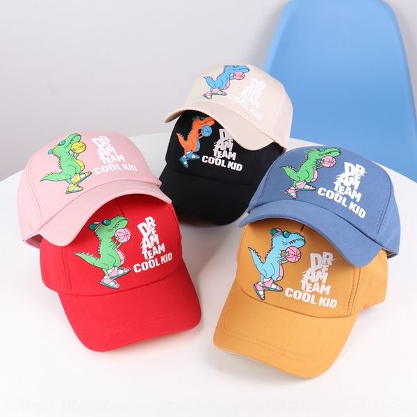 

junyi dinosaur children's hat autumn new style cartoon boys' and girls' printed hip-hop baseball baseball cap fashion hip-hop, Blue;gray