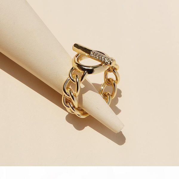 

2020 micro-studded zircon metal texture open ring trade accessories, Silver