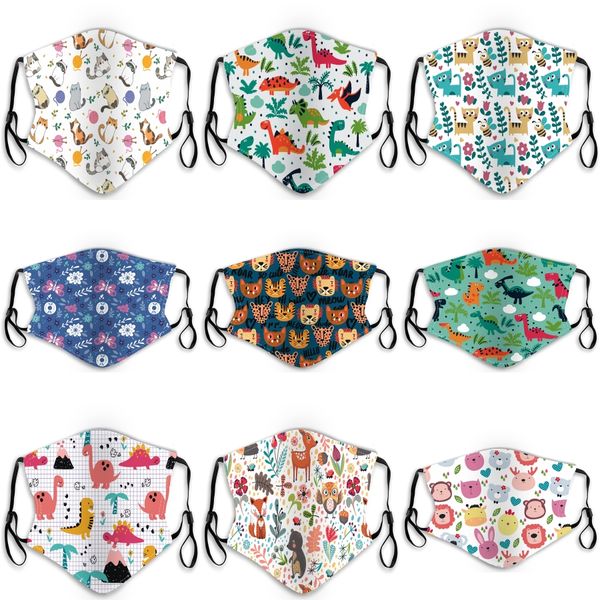 

2020 in stock fast ship kids and face masks with breathing valve 3-layer fashion designer mask dustproof earloop masks 03#464