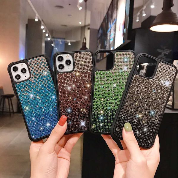 

suitable for iphone 11 pro max iphfashion creation diamond style mobile phone case xr xsmax anti-fall protection iphone 12 mini