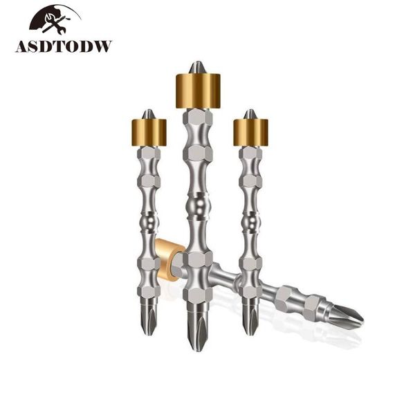 

10pcs ph2 1/4" hardness magnetic cross head screwdriver bit double head electric screwdriver set screw driver 65mm