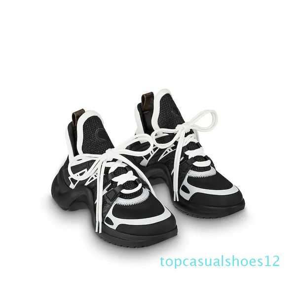 

2018 new designer luxury sneakers fashion archlight sneaker leather trainers brand shoes dress shoes casual outdoor boots for men womens t12, Black