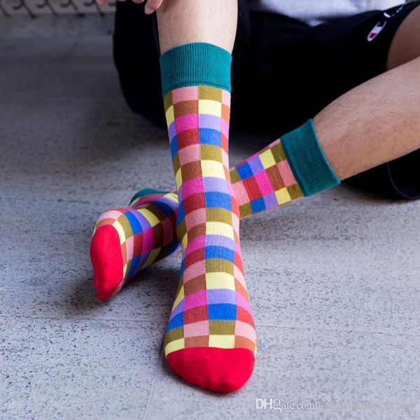 

women designer socks combed cotton cartoon beach lattice moon plane geometric novelty funny socks couples socks 3 pair, Black;white