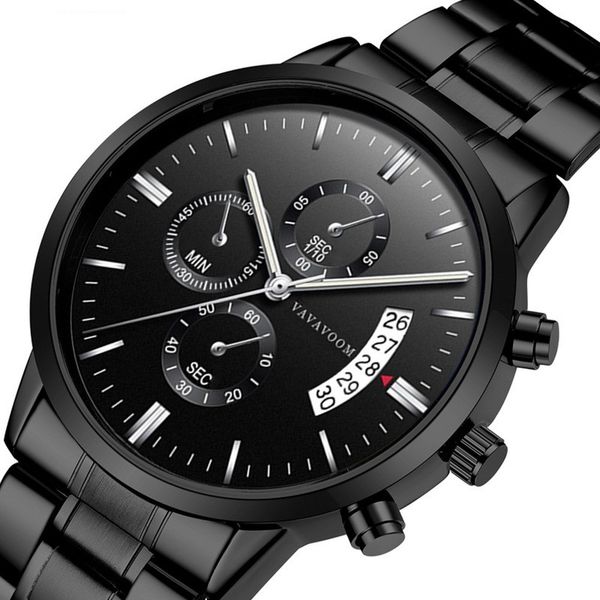 

watch men watches male clock luxury steel strap casual business quartz wristwatches man calendar relogio masculino drop shipping, Slivery;brown