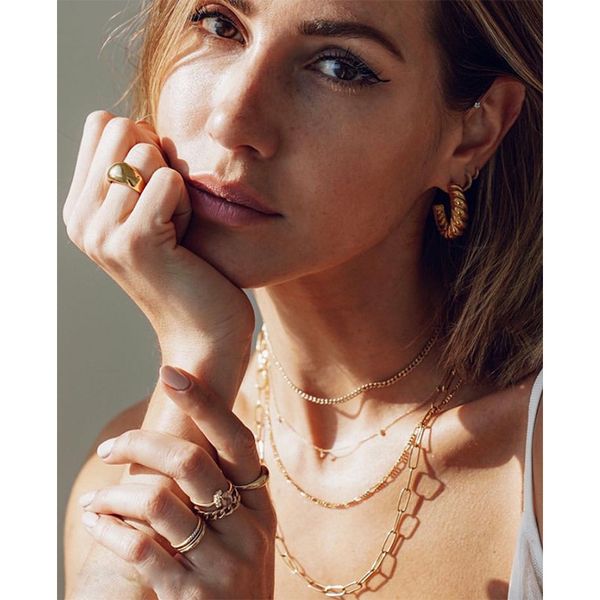 

european and american earrings copper street pgraphy popular ornaments, Golden;silver