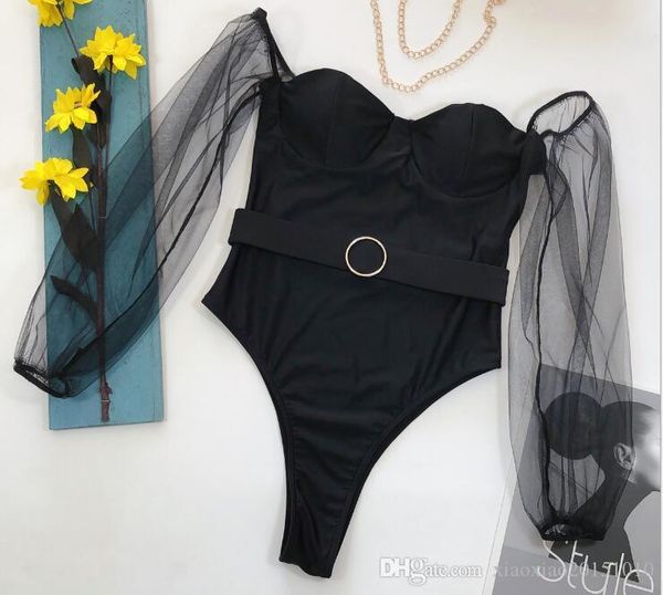 

women fashion pure color push-up padded bra beach bikini one piece swimwear bikinis 2020 new bikini 617, White;black