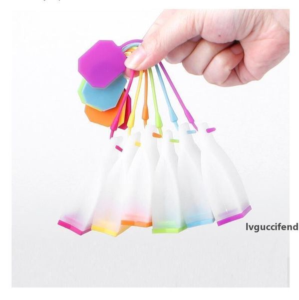 

silicone tea strainer bag style designed herbal spice infuser filter diffuser tea filter tools with 6 colors iia21