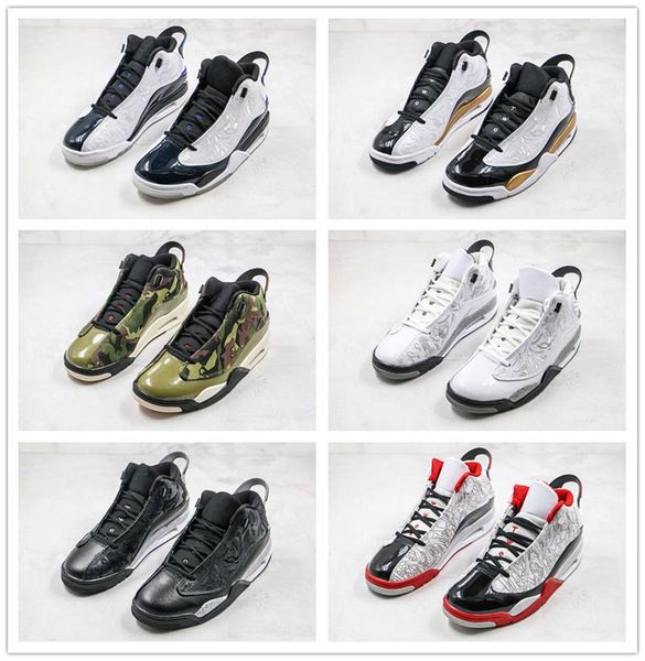 

new dub zero dmp camo oreo white cement men basketball shoes white grey black gold red laser-etching sport shoes mens trainers, White;red