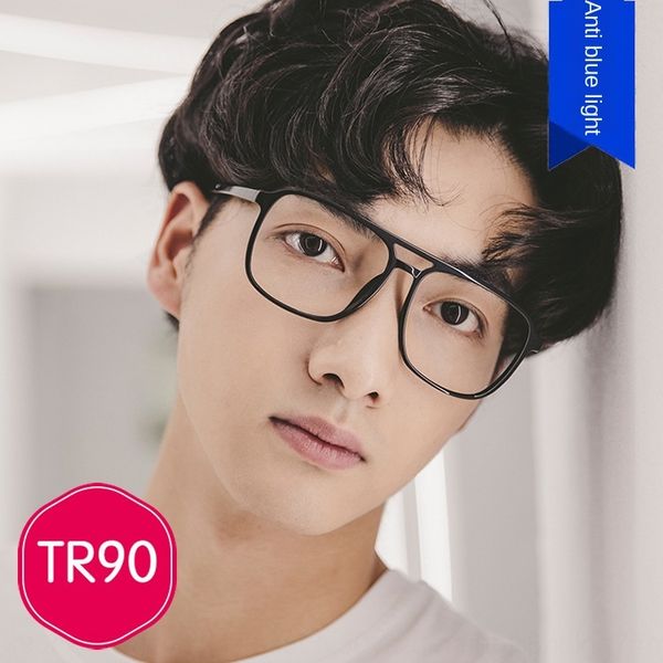 

pilot ultra light tr90 plain can be equipped with myopia myopia glasses 2020 anti-blue ray internet fashion 2051 glasses frame, Silver