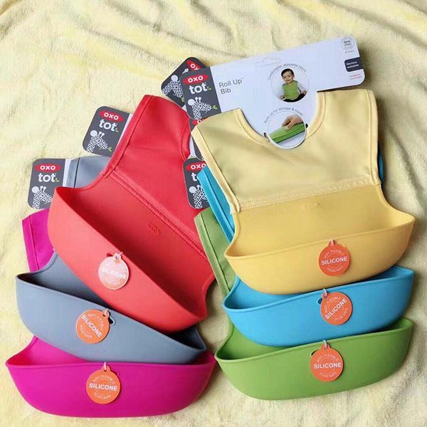 

soft silicone bib bib baby oxo saliva silicone napkin towel napkin towel folding portable meal saliva pocket waterproof rice pocket