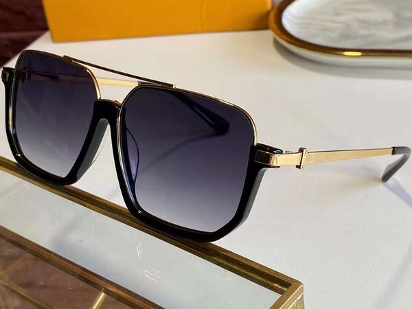 

square pilot солнцезащитные очки черного золота рамки серый объектив 1226 gafas-де-соль де мужские солнцезащитные очки с коробкой, White;black