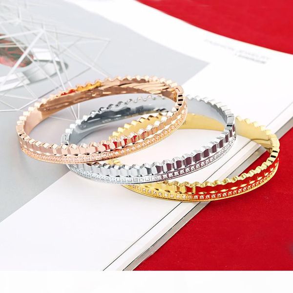 

2020 diamond shaped ring concave and convex inner curvature design bracelet fashion mens bracelets diamond tennis bracelet bracciali jewelry, Black