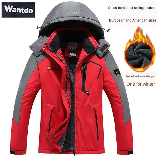 

rcg6b fashionable outdoor couple mountaineering ski suit warm jacket cotton jacket warm windproof cold resistance cotton-padded cloth, Blue;black