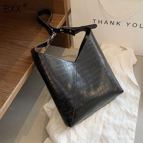 

bxx] камень шаблон pu кожа сумки на ремне для женщин 2020 lady crossbody сумка женский сплошной цвет сумки bucket bag hn810