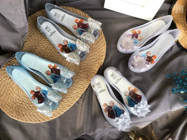 

obeq2 2020 new melisa with the same style chinese sandals shoes ice and snow fish mouth children's shoes female children's student, Black;red