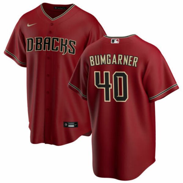 

madison bumgarner #40 all colors 2020 mens stitched xs-6xl baseball jerseys, Gray