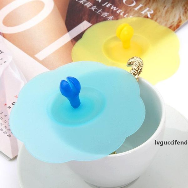 

creative silica gel leak-proof cup cover household multi-purpose sealed cup lid dustproof bowl cover insulated lid l