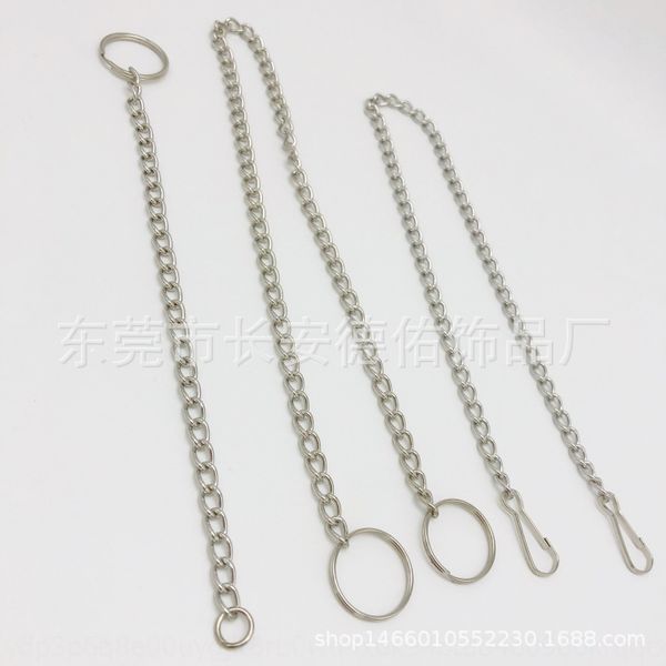 

customized listing garage tag clothing hanging light luggage clothing chain advertising board hanging chain, Silver