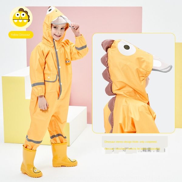 

khpcc one-piece children's cloak reflective strip raincoat boys and girls three-dimensional thickened children's baby poncho dinos