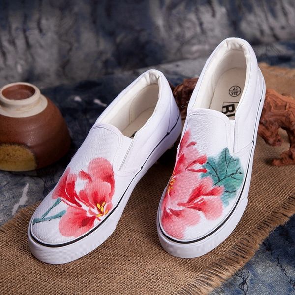 

chinese ink wind canvas shoes women casual sneakers 2019 female spring summer woman students walking shoes zapatos tenisfeminino y200801, Black