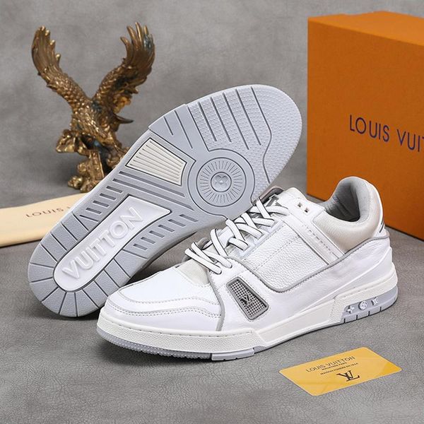 

men sneakers shoes luxury fashion trainers athletic fitness trainer sneaker chaussures pour hommes men shoes casual l66 with origin box sale, Black