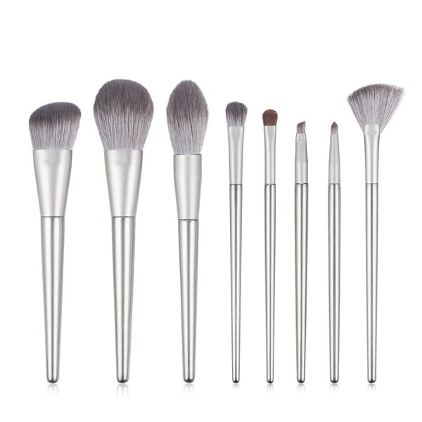 

8pcs makeup brushes set for eye shadow blush foundation cosmetics super soft horse hair wood handle brushes makeup accessory dhl free