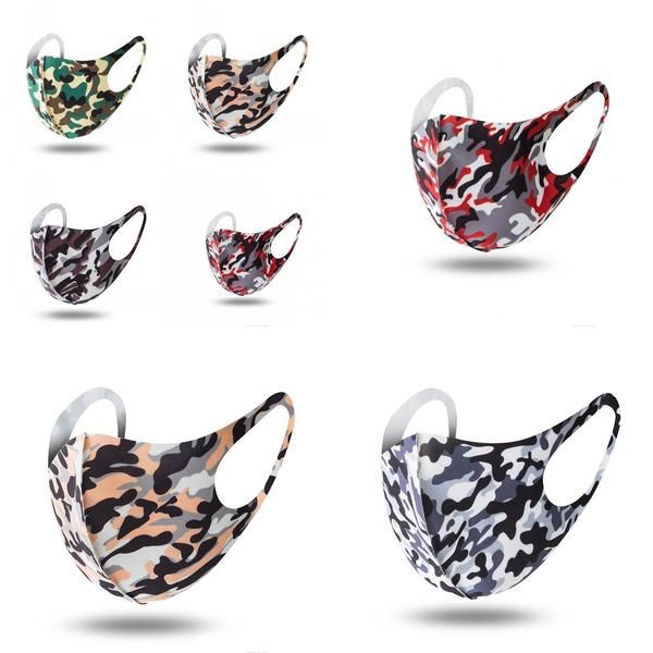 

reusable sun uv protection respirators folding camo printed anti splashing dust mask cover sunshade face mouth masks mascherine 1 5qy toclj