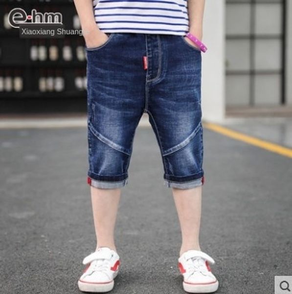 

children's jeans and and boys' jeans middle pants children summer shorts 2020 summer new in the big shorts korean version of the s, Blue