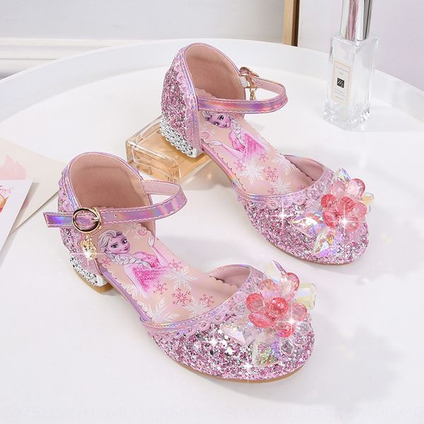 

vcxri children's princess summer 2020 girl's high-heeled high-heeled sandals and high heels shoes baby sandals big children's, Black;red