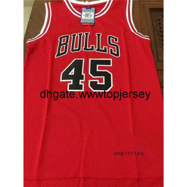 

retro jersey 45 stitched sw basketball men and women vest white, Gray