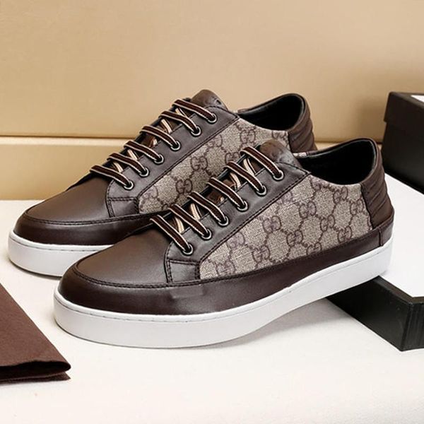 

drop ship mens shoes lightweight shoes fashion classic leather casual low luxury men shoes calzado deportivo para ho, Black