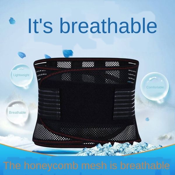 

breathable support correction belt waist decompression sports belt steel breathable new waist plate plate new, Black;gray