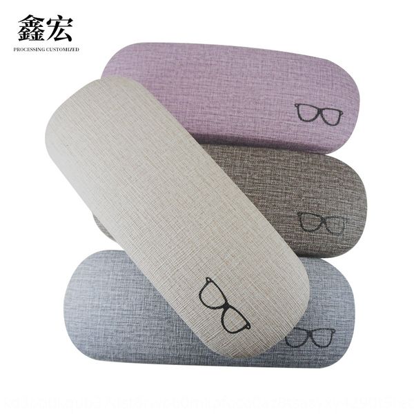 

cotton linen finish portable lens case iron cotton linen iron box box folding lens case, Blue