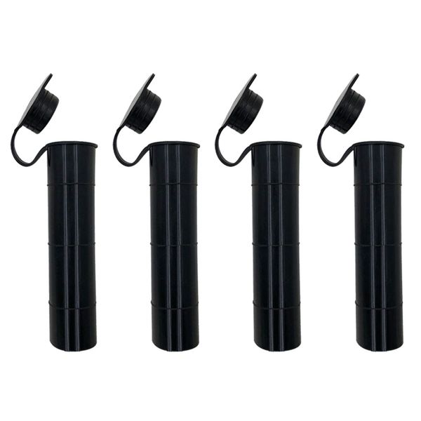 

4x replacement rubber tube insert protector w cap for 2'' fishing rod holder