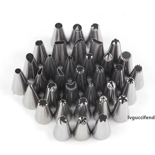 

cake decoration stainless steel good quality glaze pipes nozzles pastry tips set cake baking tools accessories dhl