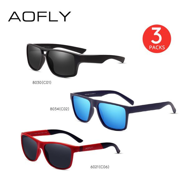 

aofly packs sunglasses men women package sale a bundle of 3 glasses, White;black
