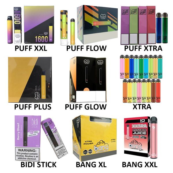 

Puff xxl Puffs flow bar plus glow Disposable Pod Device Kit & Bang XL XXL XXTRA Bidi Stick Pods Devices Xtra All Disposables Wholesale