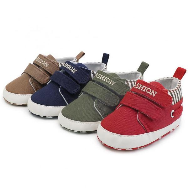 

2020 infant baby boy обуви для девочек только мягкой canvas новой повседневной обувь новорожденных мягкого дна нескользящих малыши 4 цвета
