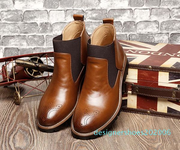 

mens designer loafers high-men shoes large size martin shoes, men , work , cowboy boot, all leather men casual shoe d06, Black
