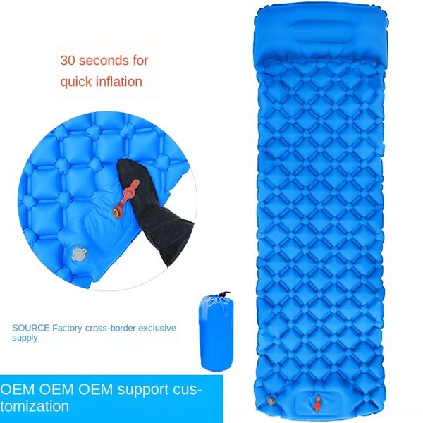

9z7va outdoor tent sleeping inflatable tent diamond camping ultra light portable egg nest moisture-proof mat single diamond tpu inflatable m
