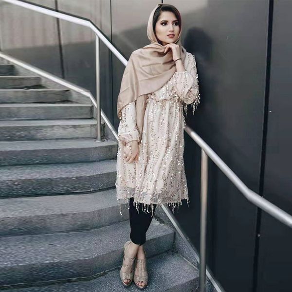 

abaya dubai turkey arabic mujer muslim sequin long women islamic clothing vetement femme musulmane ropa musulmana mujer