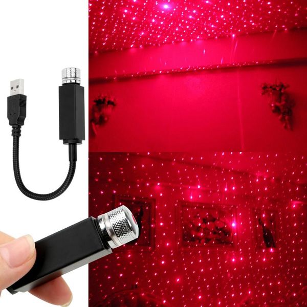 

adjustable multiple lighting effects atmosphere galaxy lamp led car roof star night light projector usb decorative lamp