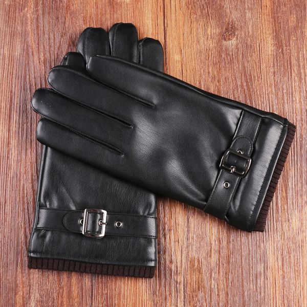 

зимние мужские экран мотоцикл касание теплое кожаные перчатки бархат утолщенной теплой ветрозащитной водонепроницаемый мотоцикл перчатки езд