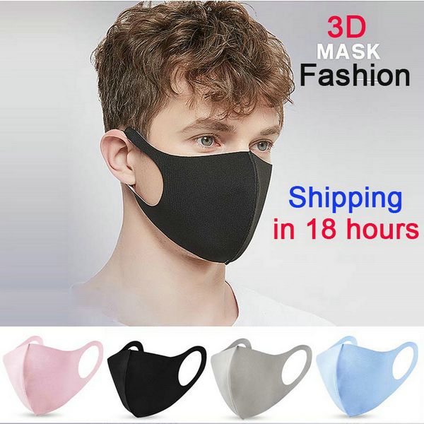 

designer 3d face maskface dust cotton cloth masks with pm25 replaceable filter flag pattern mouth mask newclipper wdugk, Black