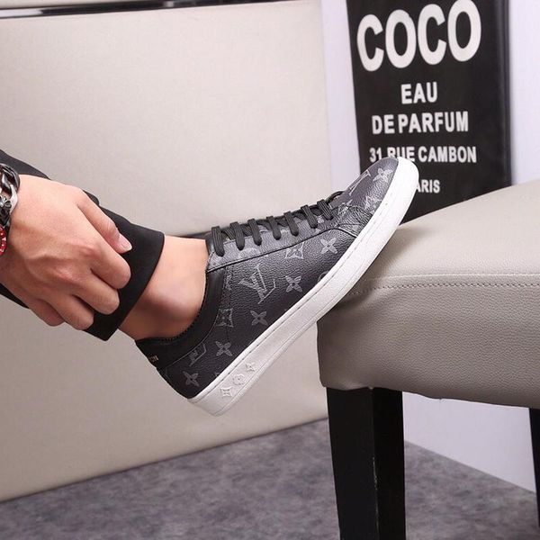 

luxembourg sneaker mens shoes chaussures pour hommes plus size shoes outdoor walking fashion design style casual men shoes, Black