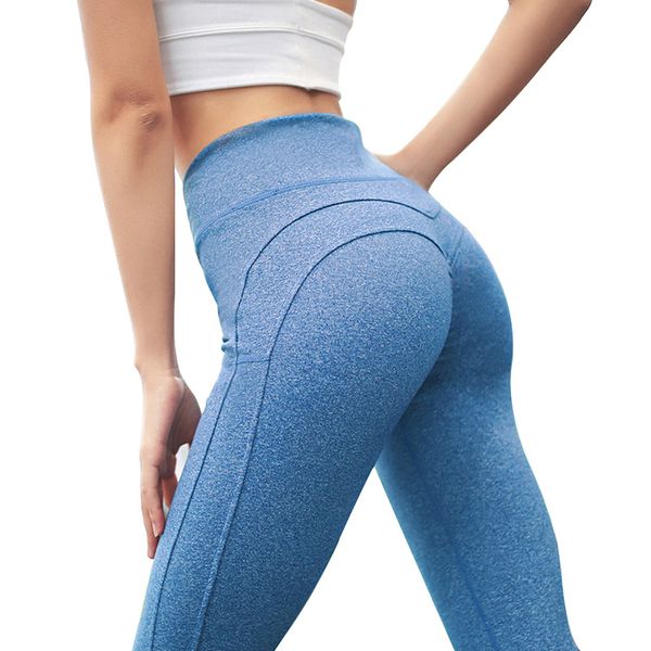

workout leggings for women solid high waist elasticity skinny patchwork leggins casual push up fitness leggings feminina, Black