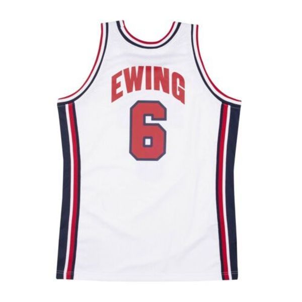 

дешевых сша баскетбол юинг mitchell ness wht1992 dream team top джерси отсылки вест прошитая майка для баскетбола, Gray