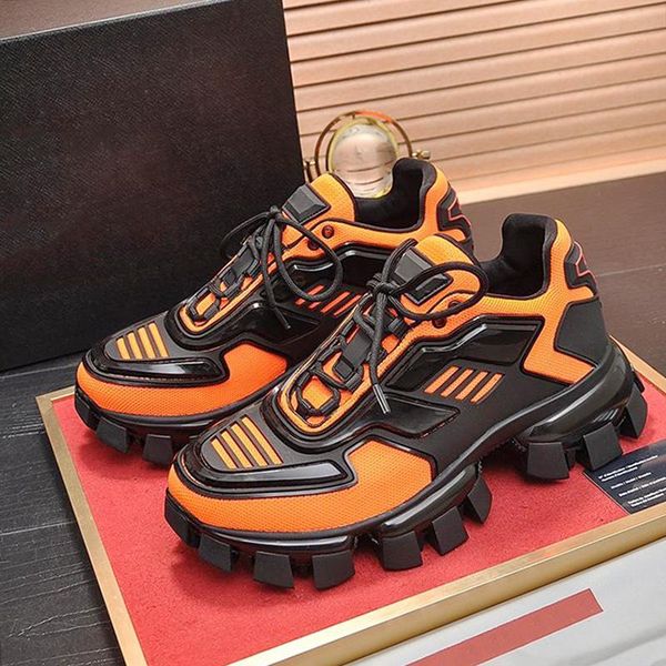 

new outdoor men shoes casual design flats fashion sneakers footwear platform cloudbust thunder knit sneakers scarpe da uomo brand men shoes, Black