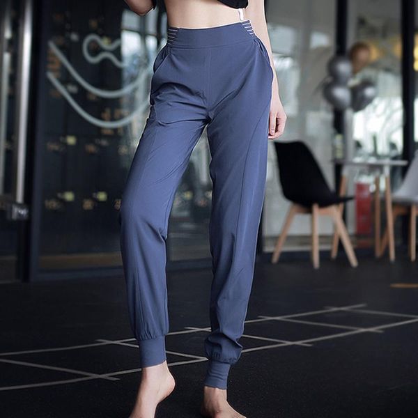 

йога брюки спорт фитнесс мода боковые карманные маленькие ноги удобный свободный gym workout бег sweatpants patalon фам, White;red